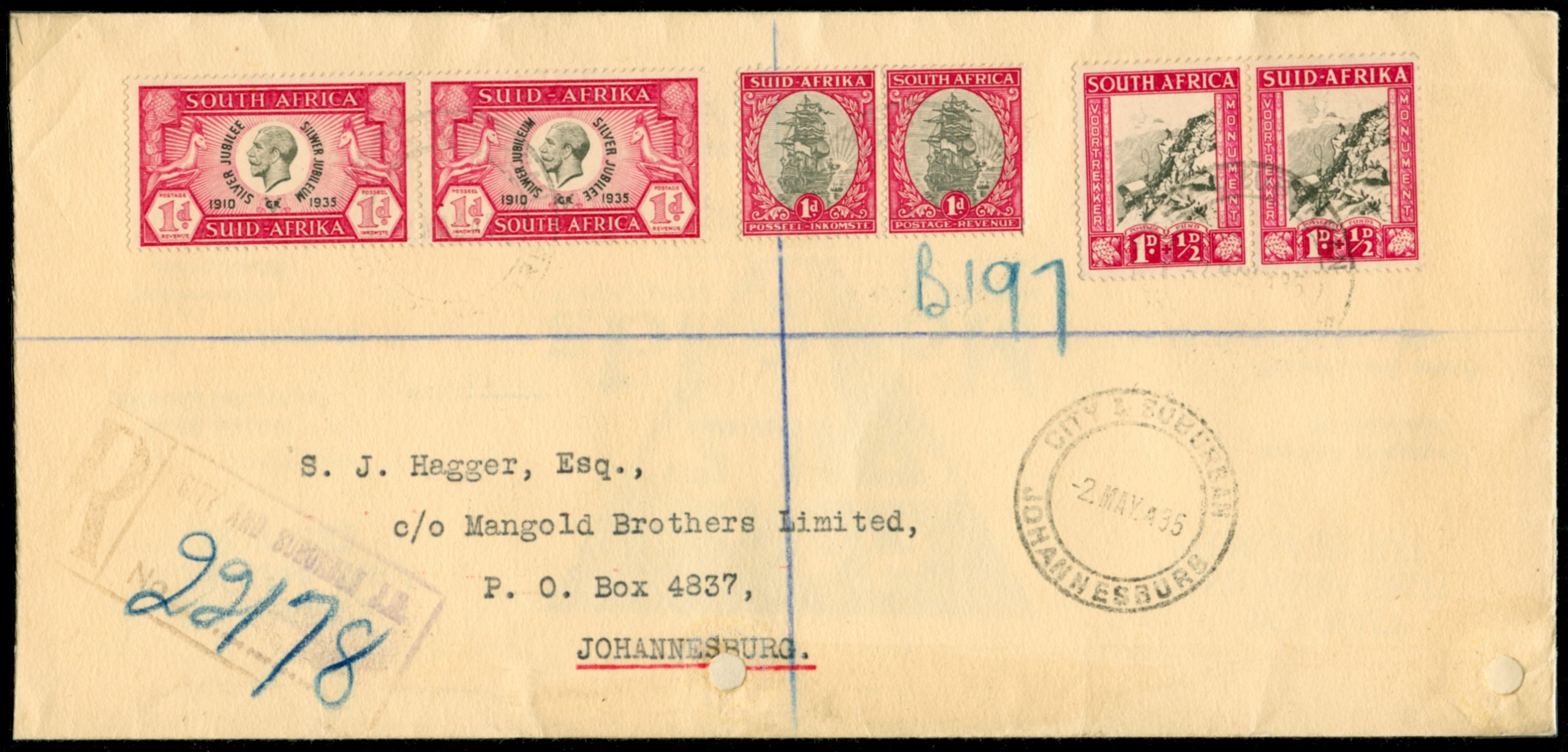 Cover S J Hagger City & Suburban Johannesburg