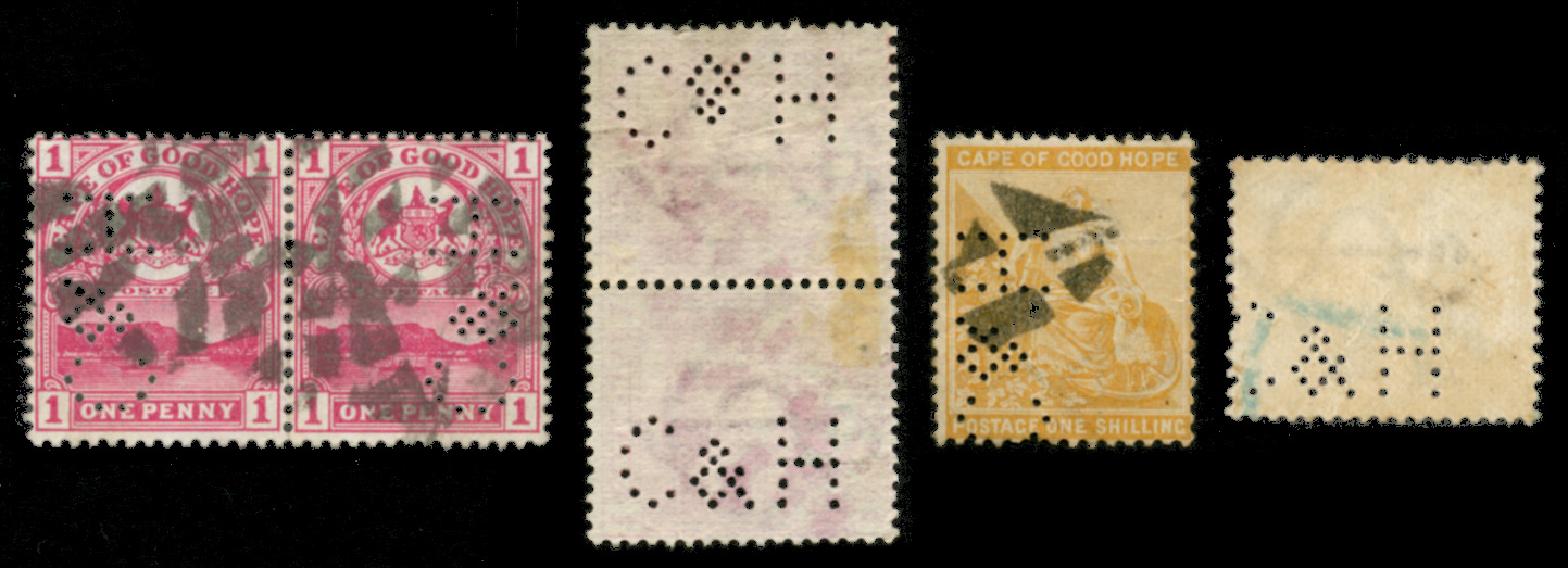 Cleghorn & Harris Perfins on Cork Cancellers