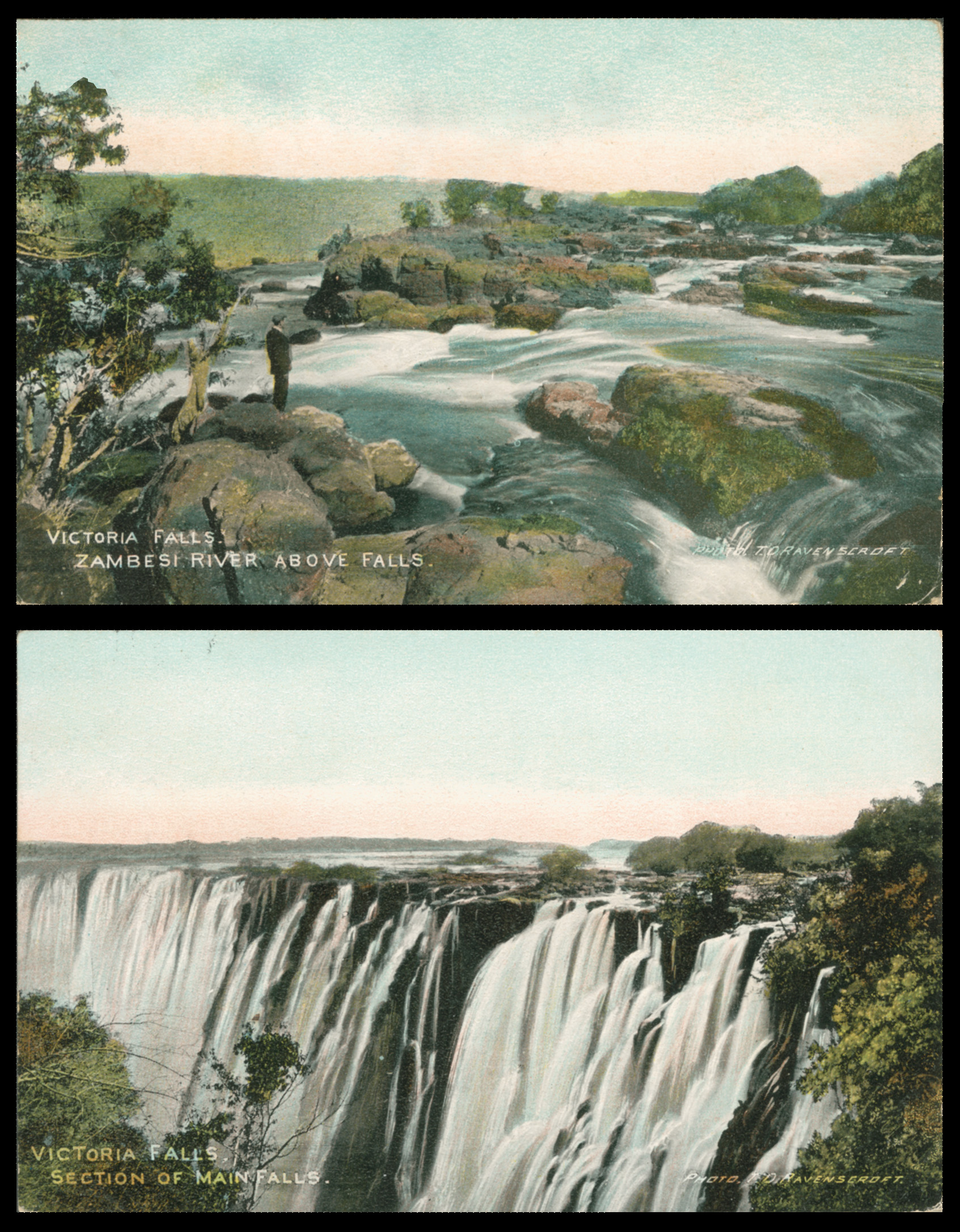 Old Postcards of Victoria Falls, Rhodesia  