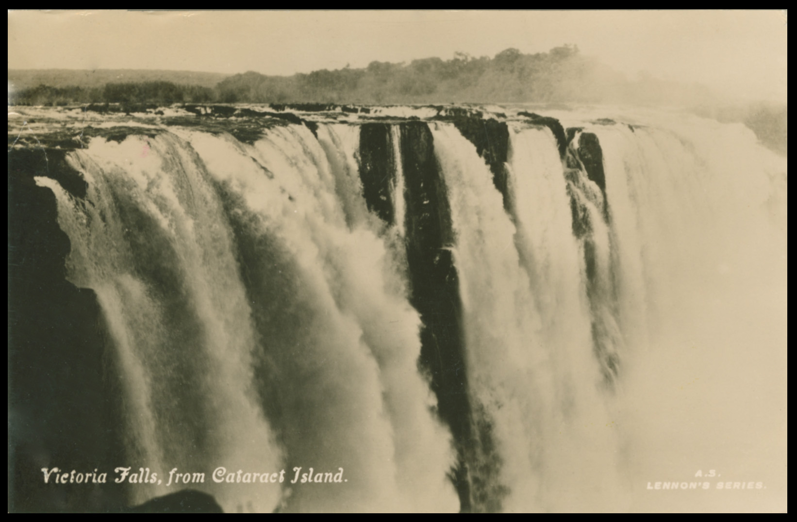 Victoria Falls Cataracts postcard 1919