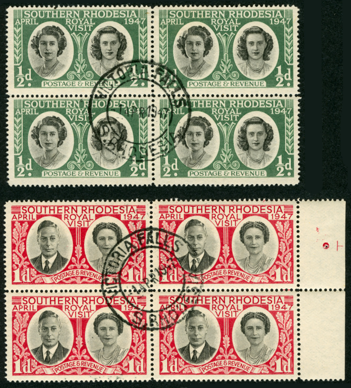 Royal Family visit the Victoria Falls 1947