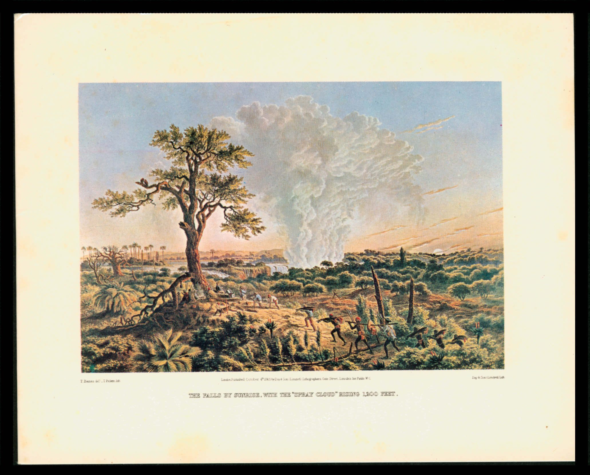 Thomas Baines Water Colour of the Victoria Falls