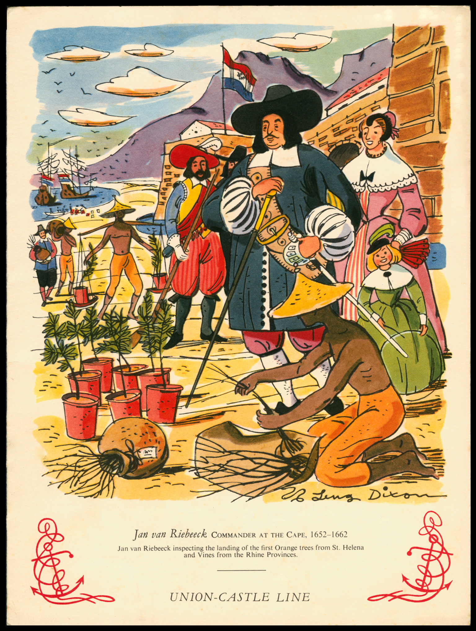 Union Castle Van Riebeeck and Slaves 