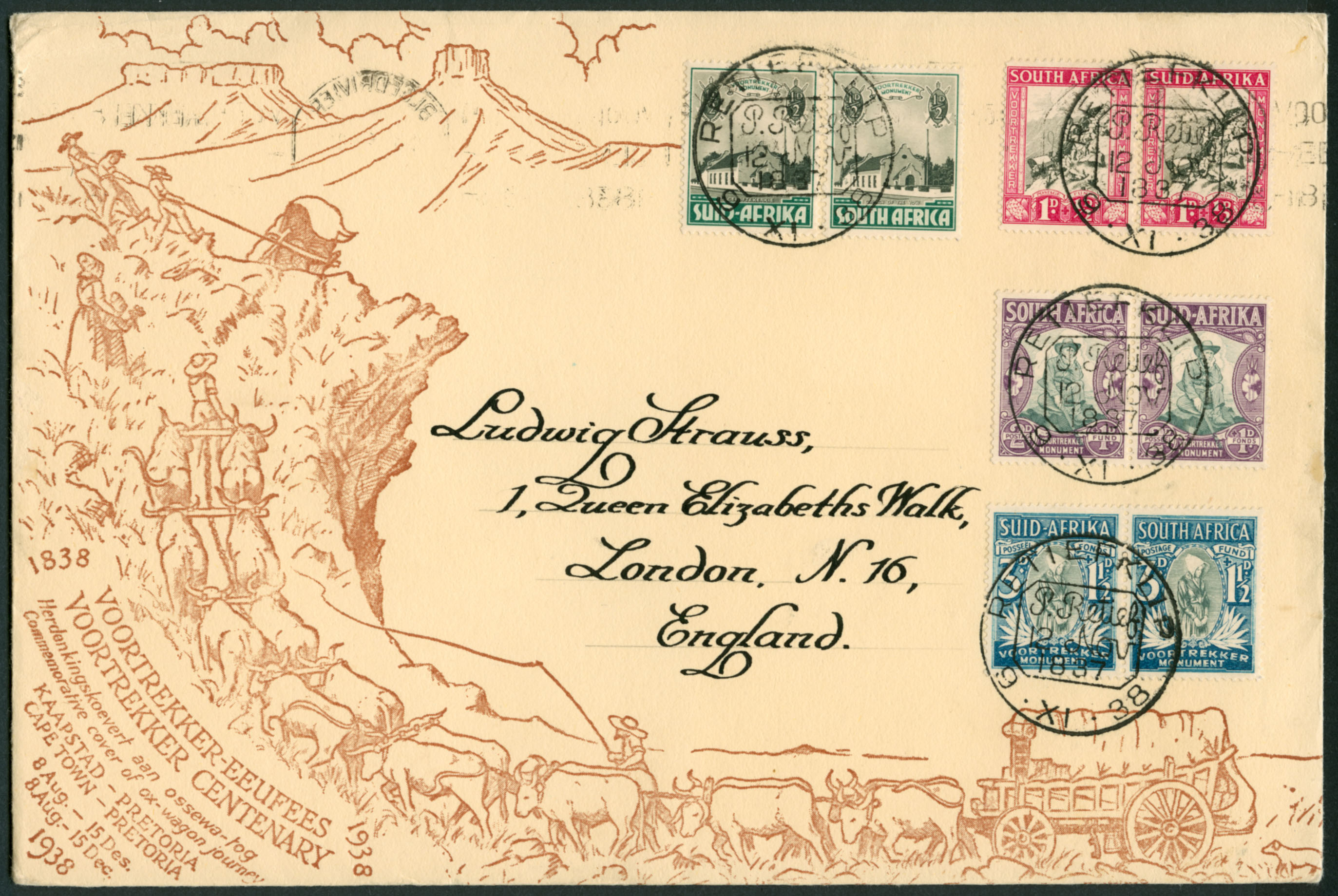 Voortrekker Centenary 1938. Massacre of Retief Party.